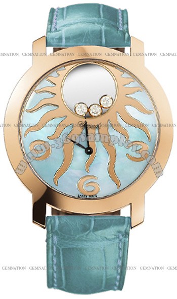 Chopard Happy Sun Watch Ladies Wristwatch 207469-5001-BLU