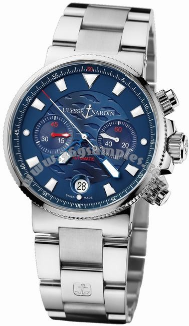 Ulysse Nardin Blue Seal Chronograph - Limited Edition Mens Wristwatch 353-68LE-7