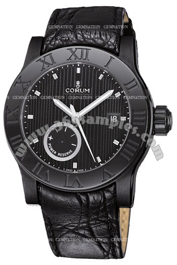 Corum Romulus Black Mens Wristwatch 373.516.98-F221.BN75