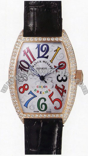 Franck Muller Ladies Small Cintree Curvex Small Ladies Wristwatch 1752 QZ COL DRM O-3